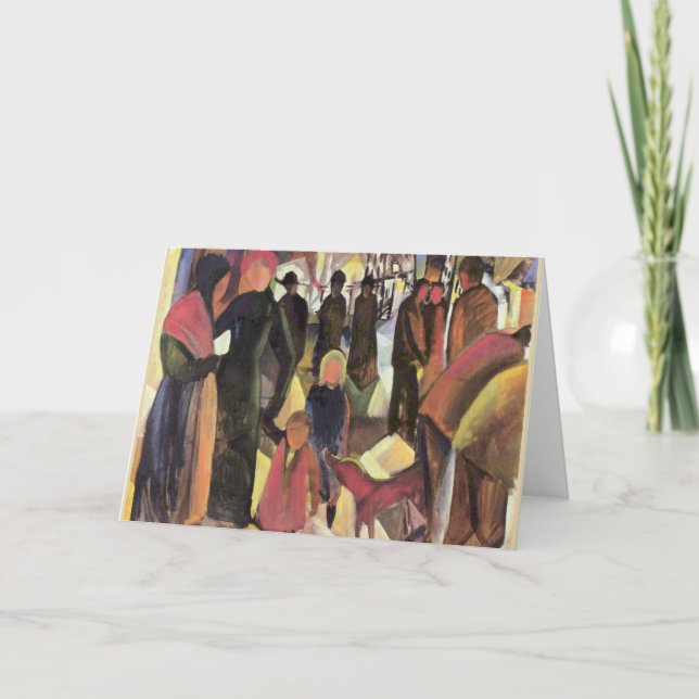 Abschiedsgemälde von August Macke Karte (Vorderseite)