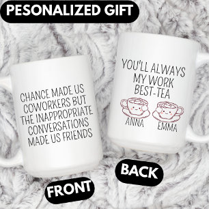 Abschiedsgeschenk für Kollegen, Personalisiert Tasse