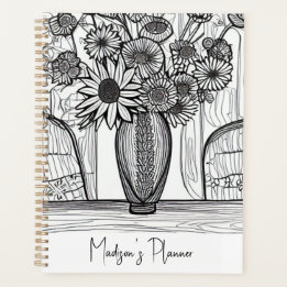 Abschiedsgeschenk für Sie Florale Kunst Undatiert Planer