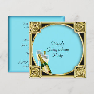 Abschiedsparty-Einladungskarte Auf Wiedersehen Einladung