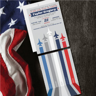 Abschiedsparty Luftwaffen Grundausbildung Militär Einladung