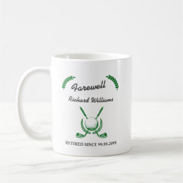 Abschiedsruhe Golf Club Wreath Themed Party Kaffeetasse