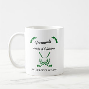 Abschiedsruhe Golf Club Wreath Themed Party Kaffeetasse