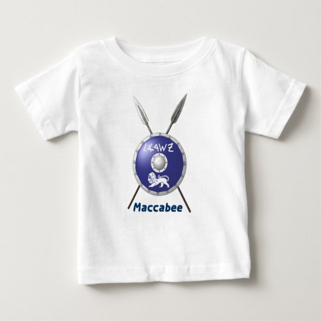 Abschirmung und Speere Baby T-shirt (Vorderseite)