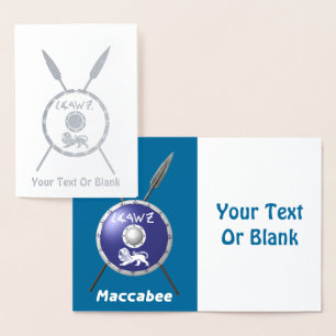 Abschirmung und Speere Folienkarte