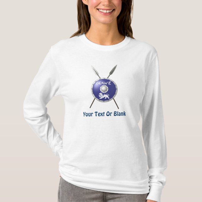 Abschirmung und Speere T-Shirt (Vorderseite)