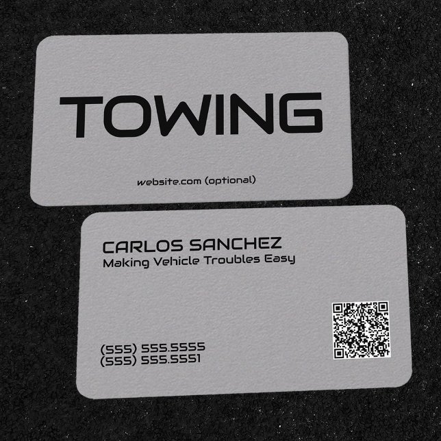Abschleppen von benutzerdefinierten QR Premium Visitenkarte (Towing Custom QR Premium Cards)