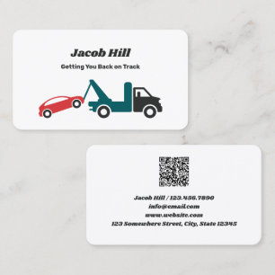 Abschleppwagen — kundenspezifischer QR Visitenkarte