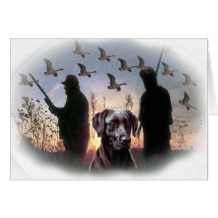 abschließender Jäger und Hund