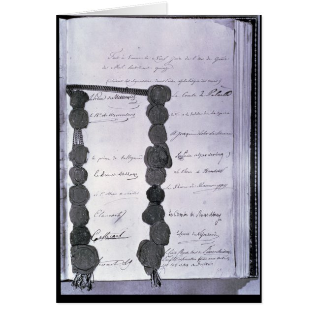 Abschließendes Act hergestellt auf dem Kongreß von (Vorne)