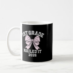 Abschluss 1. Klasse 2026 Bow Abschluss der ersten  Kaffeetasse