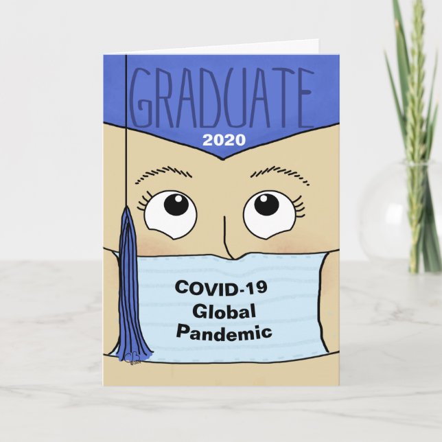 Abschluss 2020 während COVID-19 Graduate Karte (Vorderseite)