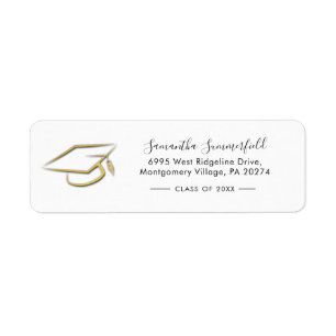 Abschluss 2023 Graduate Cap Rücksendeadresse