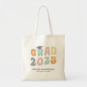 Abschluss 2023 Retro Personalisierte Uni Grad Tragetasche
