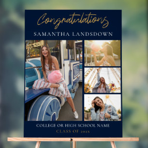 Abschluss 2024 FotoCollage Acrylschild