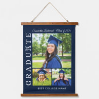 Abschluss 2024 Grad Fotos Navy Blue Keepake