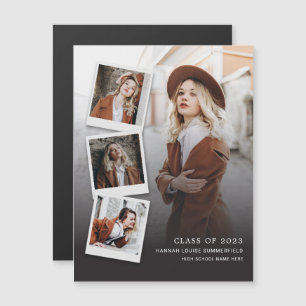 Abschluss 2024 Multi Foto Grad Bekanntgabe Magnetkarte