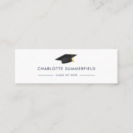 Abschluss 2024 Name Modern Grad Calling Card Mini Visitenkarte