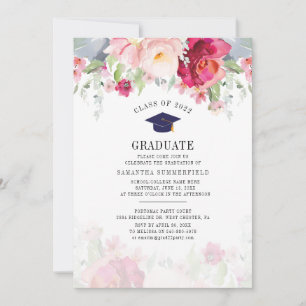 Abschluss 2024 Party "Watercolor Grad" Einladung