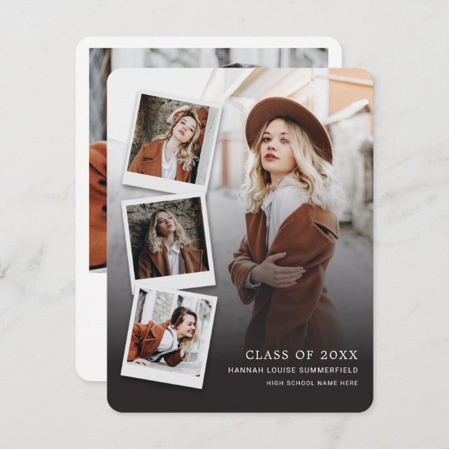 Abschluss 2025 4 Fotos Grad Bekanntgabe (Vorne/Hinten)