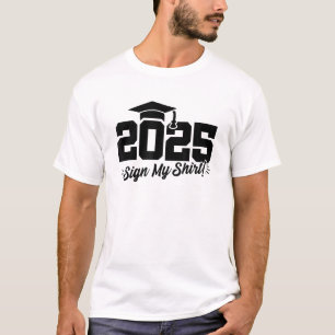 Abschluss 2025, Abiturjahrgang 2025, Autogramm T-Shirt