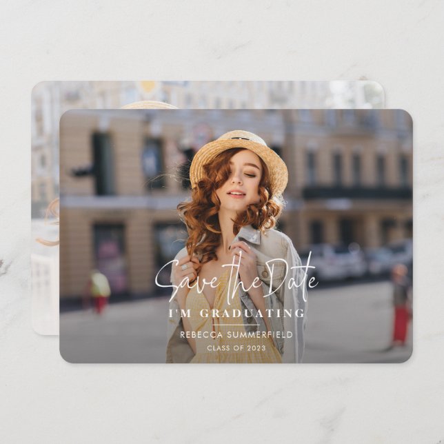 Abschluss 2025 Ankündigung Datum freihalten (Vorne/Hinten)