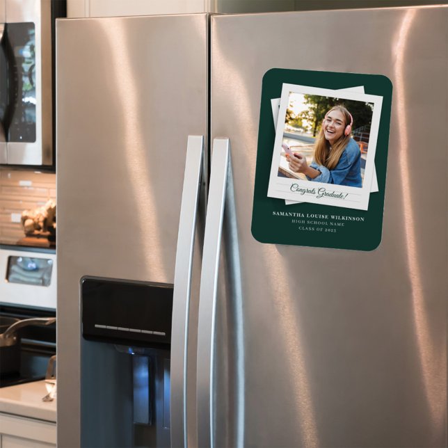 Abschluss 2025 Ankündigung von Foto Magnet (Graduation Photo Announcement Magnet)