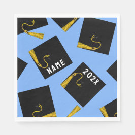 Abschluss 2025 Blau Serviette