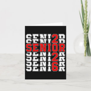 Abschluss 2025 Cl von 2026 Senior 2026 Zur Schule Karte