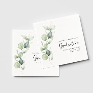 Abschluss 2025 Eukalyptus Botanisches Papier Serviette