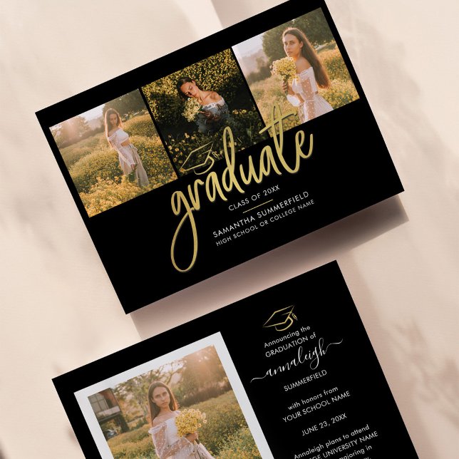 Abschluss 2025 Foto Collage Grad Bekanntgabe (Von Creator hochgeladen)