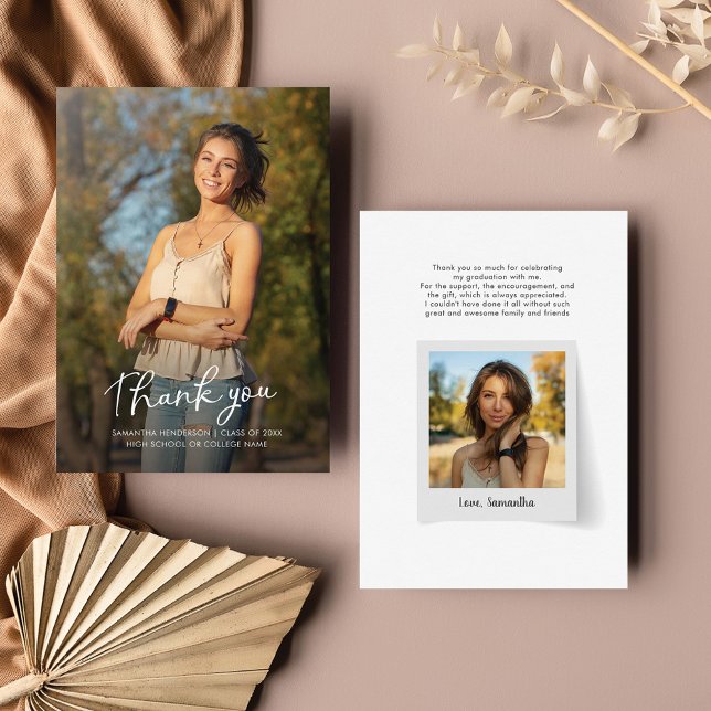 Abschluss 2025 Foto Grad Dankeschön-Karte Mitteilungskarte (Von Creator hochgeladen)