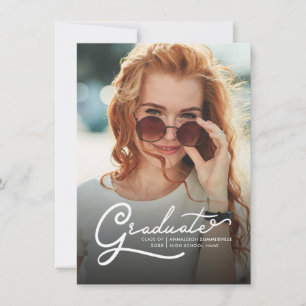 Abschluss 2025 Foto Script Grad Party Einladung