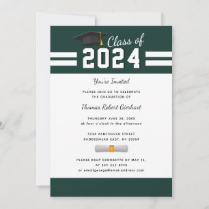 Abschluss 2025 Foto Script Graduate Party Einladung
