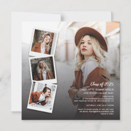 Abschluss 2025 Fotos Open House Party Magneteinladung