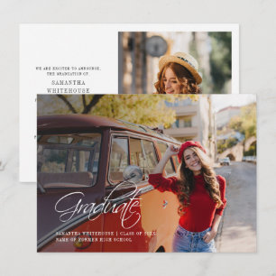 Abschluss 2025 Grad Foto Ankündigung