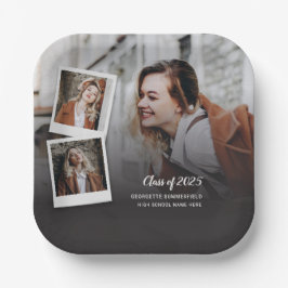 Abschluss 2025 Grad Fotos Party Pappteller