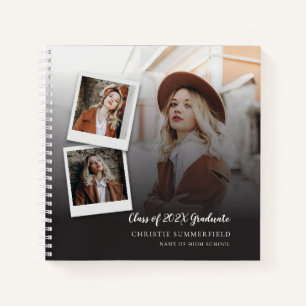 Abschluss 2025 Grad Fotos Script Guest Notizbuch