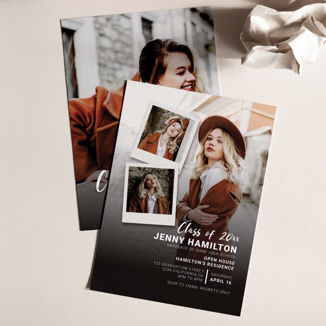 Abschluss 2025 Grad Fotos Script Party Einladung (Von Creator hochgeladen)