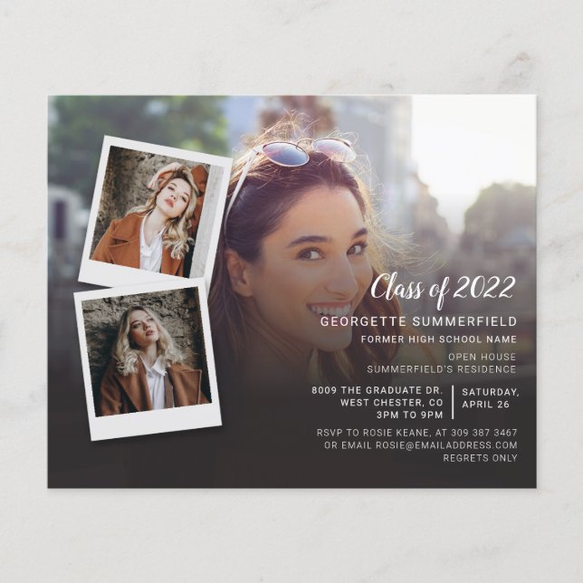 Abschluss 2025 Grad Party Foto Einladung (Vorderseite)