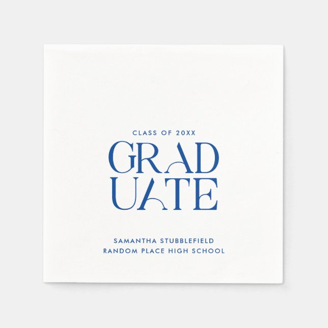 Abschluss 2025 Grad Party Serviette (Vorderseite)