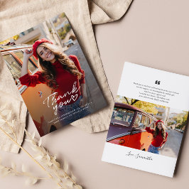 Abschluss 2025 Graduate Fotos Vielen Dank Mitteilungskarte