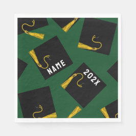 Abschluss 2025 Grün Serviette