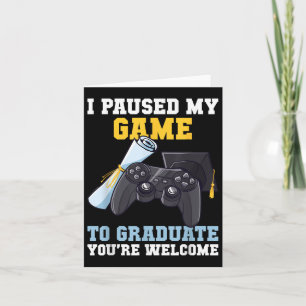 Abschluss 2025 Ich habe meinen Game Graduate Funny Karte