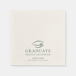 Abschluss 2025 Minimalistisches Party Serviette