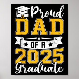 Abschluss 2025 mit einem guten Vater von 2025 Grad Poster