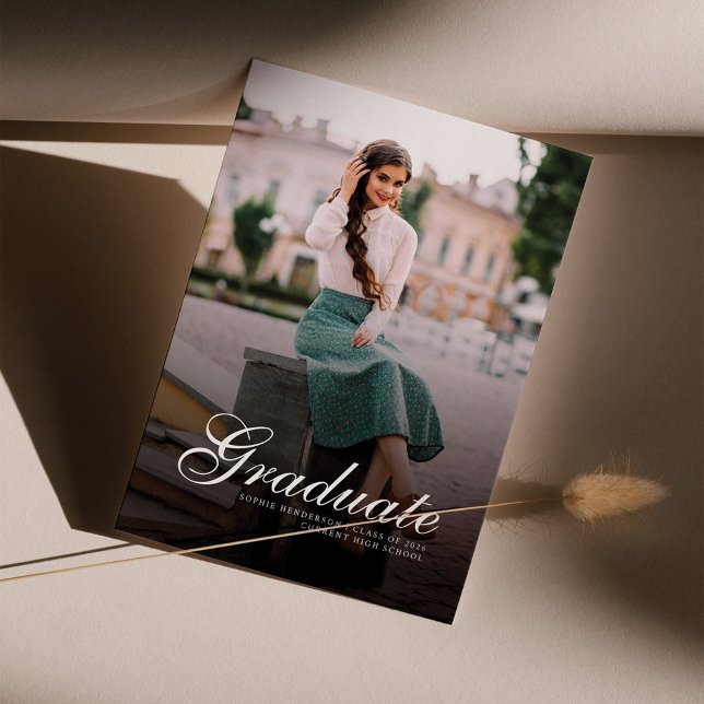 Abschluss 2025 Moderne Foto Grad Bekanntgabe Ankündigung (Von Creator hochgeladen)