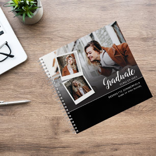 Abschluss 2025 Party Grad Script Foto Guest Notizbuch