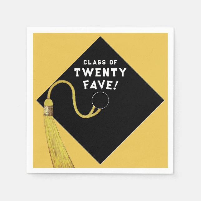 Abschluss 2025 Party Light Blue Serviette (Vorderseite)