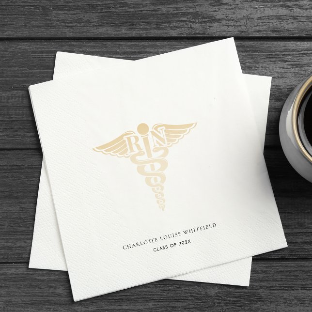 Abschluss 2025 Party-Papier für Krankenpfleger Serviette (Nurse Graduation Paper Napkin Personalized)